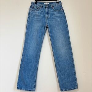 Levi’s  Low Pro High Rise Straight Leg Light Denim Blue Loose Baggy Jeans Sz W28